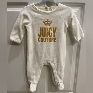 Juicy Couture one piece, white, 0-3 months